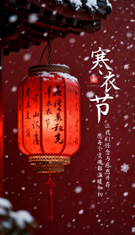 2025寒衣节海报图片分享 尽显传统节日厚重感